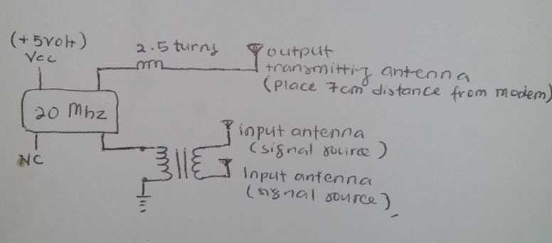 mobile phone signal booster circuit diagram