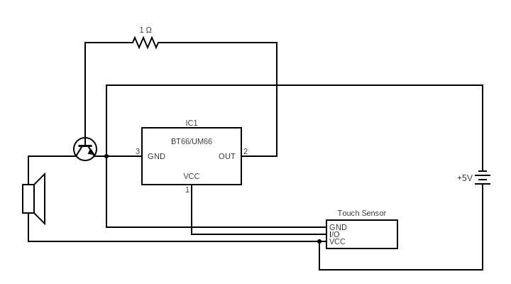 door alarm circuit diagram