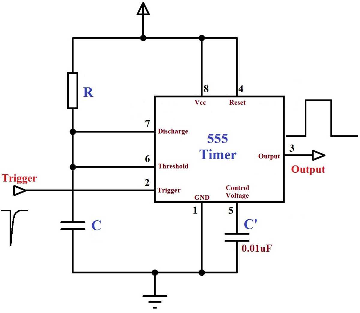 monostable multivibrator circuit diagram