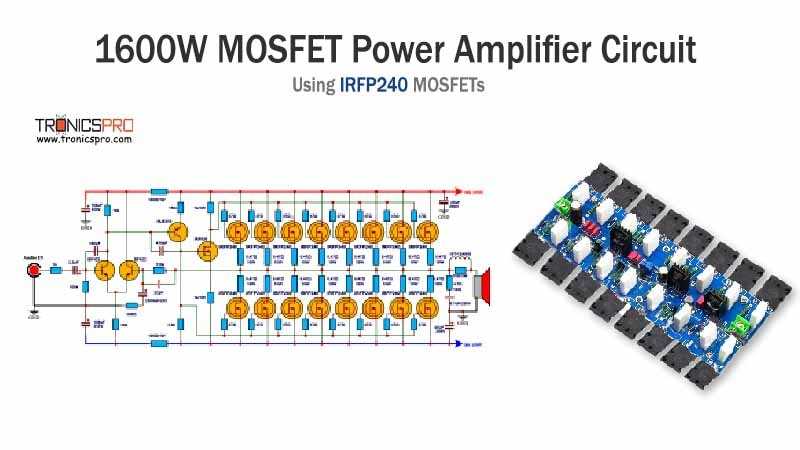 mosfet power amplifier circuit diagram