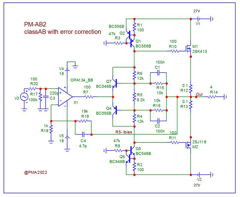 mosfet power amplifier schematic diagram