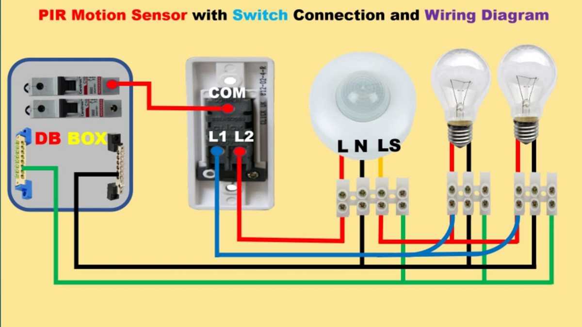 motion sensor light control circuit diagram