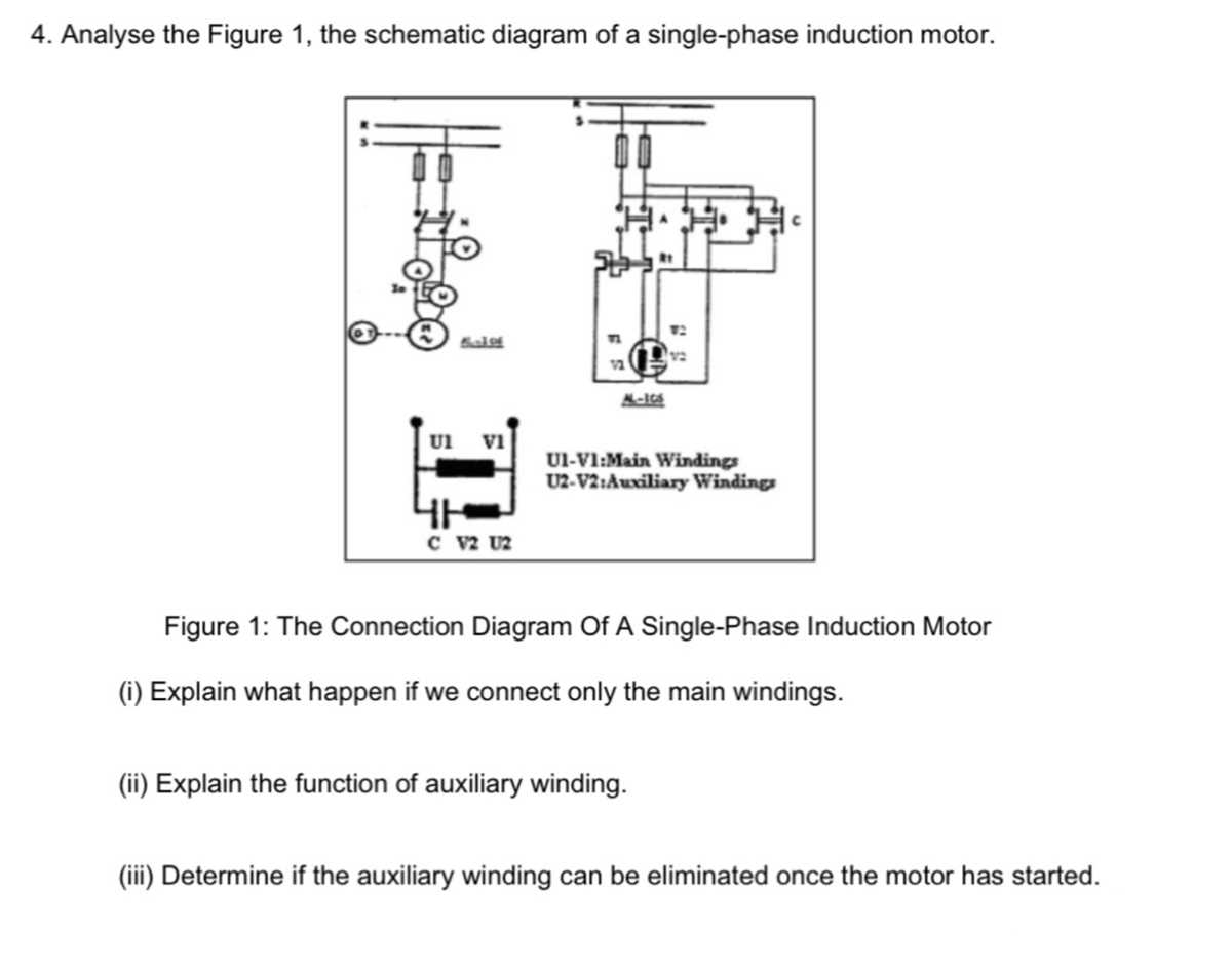 motor schematic diagram explanation