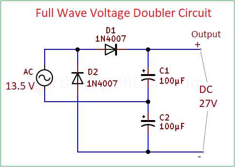 voltage doubler schematic diagram voltage doubler schematic diagram