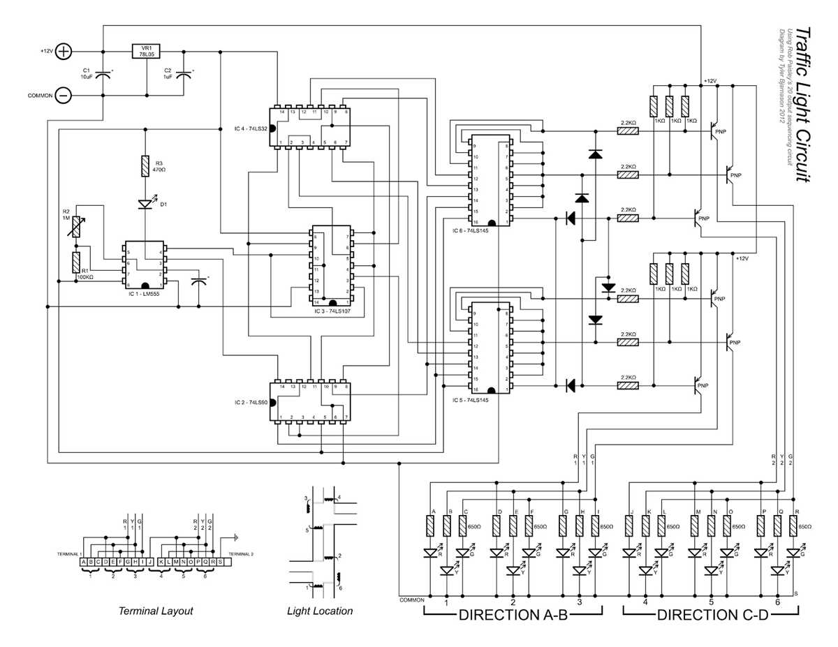 4 way traffic light schematic diagram 4 way traffic light schematic diagram