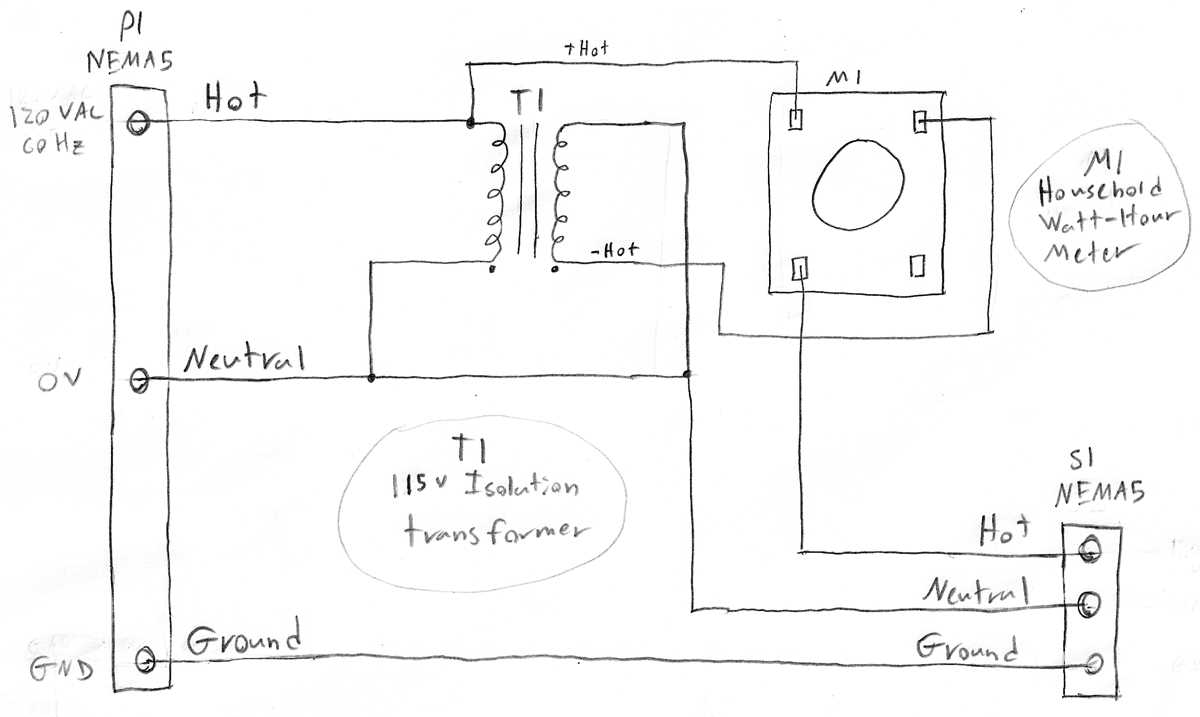energy meter schematic diagram