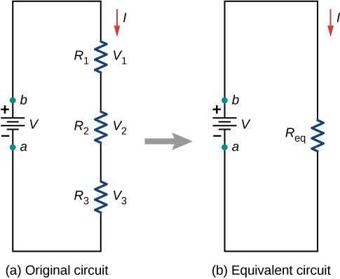 resistors in series schematic diagram