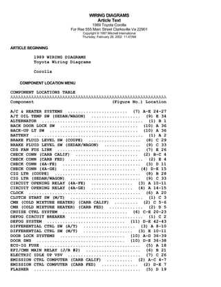 1999 toyota corolla wiring diagram