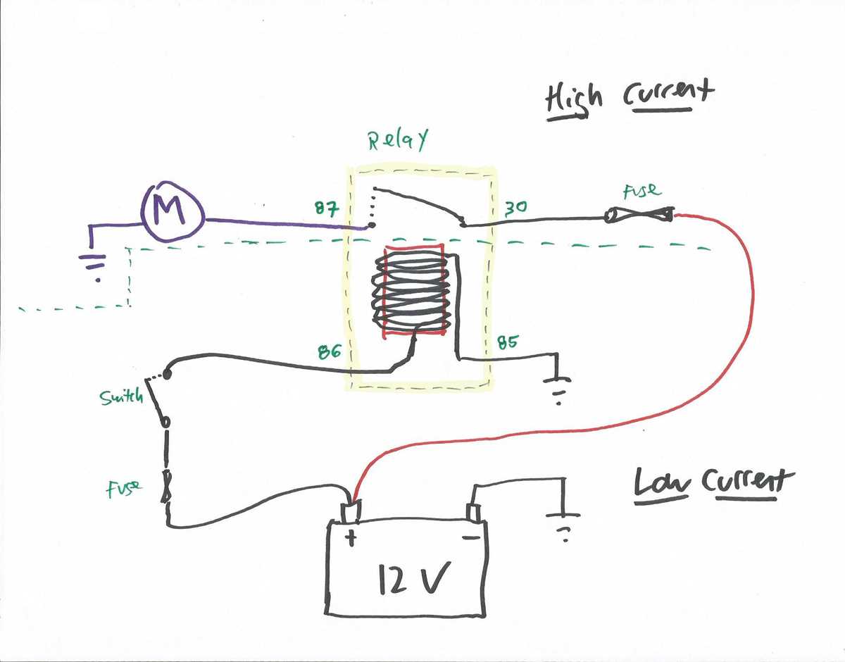 wiring diagram for 12 volt relay