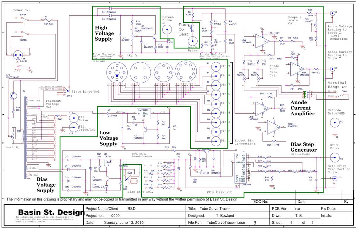 curve tracer circuit diagram