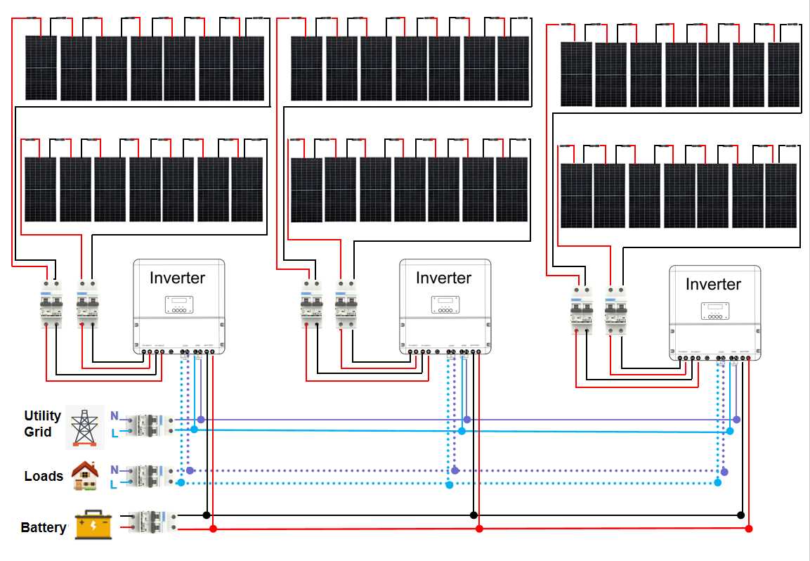 solar panel system circuit diagram