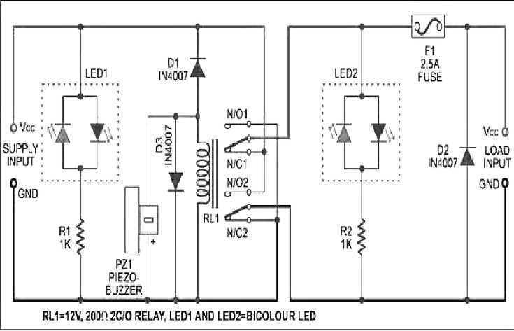 phase sequence circuit diagram
