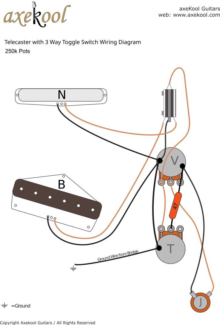 three way guitar switch wiring diagram