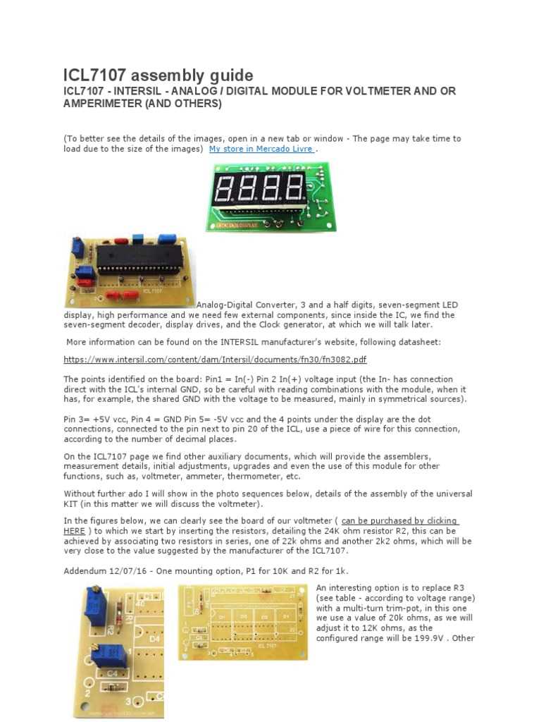 icl7107 voltmeter circuit diagram icl7107 voltmeter circuit diagram