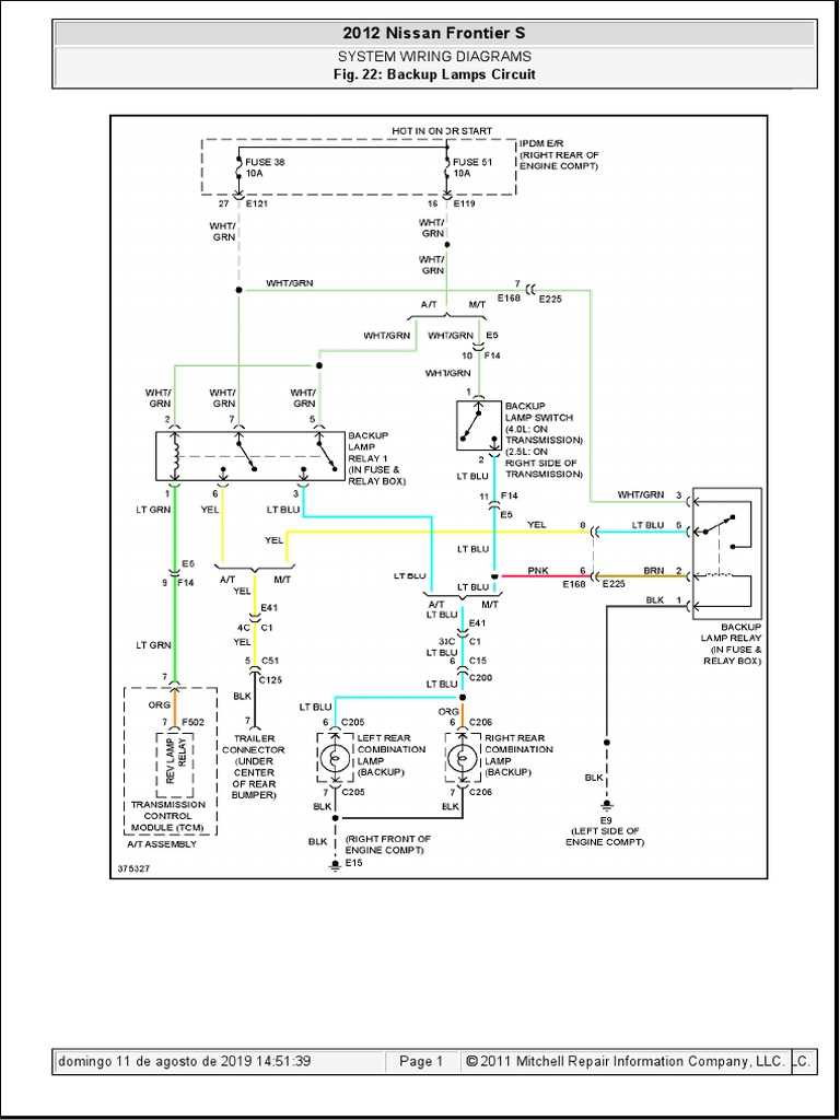 nissan frontier wiring diagram