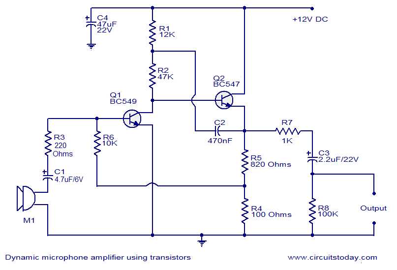 dynamic mic preamp circuit diagram dynamic mic preamp circuit diagram