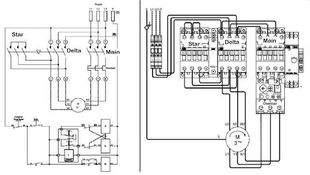 1 phase starter wiring diagram