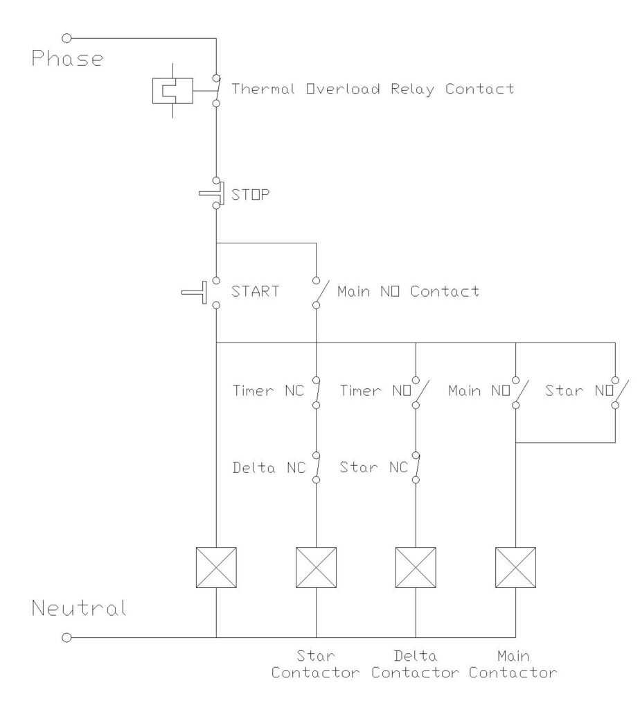 star delta circuit diagram