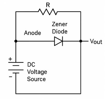 voltage regulator using zener diode circuit diagram