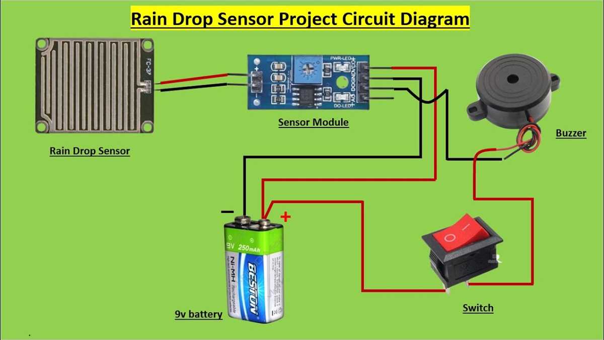 rain alarm schematic diagram