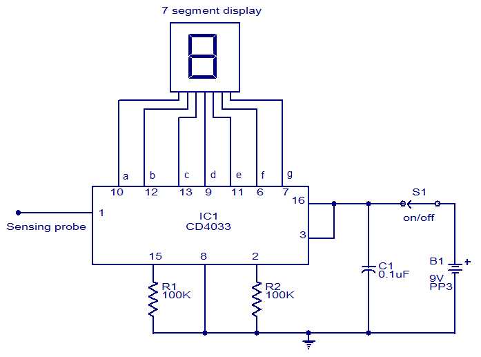 mains detector circuit diagram