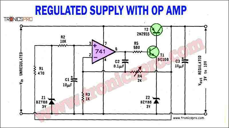741 circuit diagram