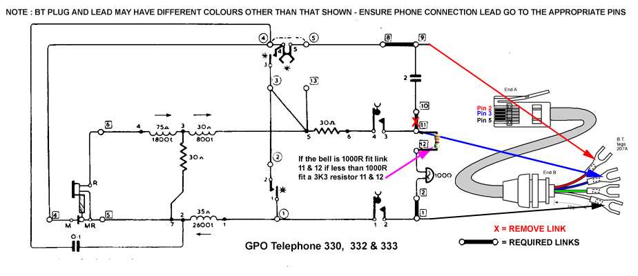 old telephone wiring diagram