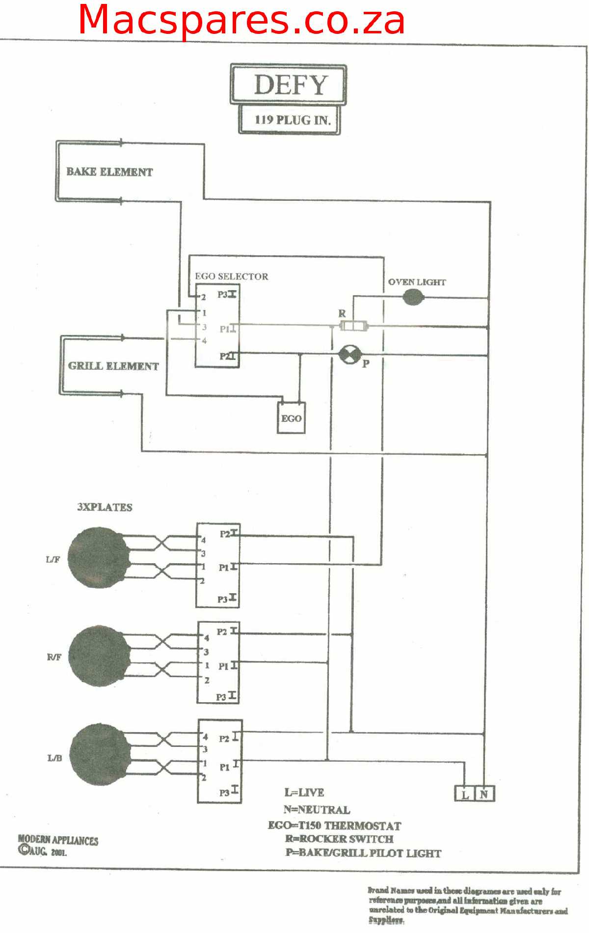 oven wiring diagram