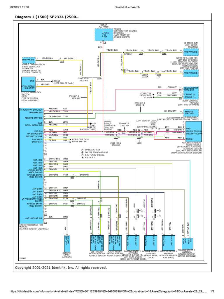 2016 dodge ram wiring diagram