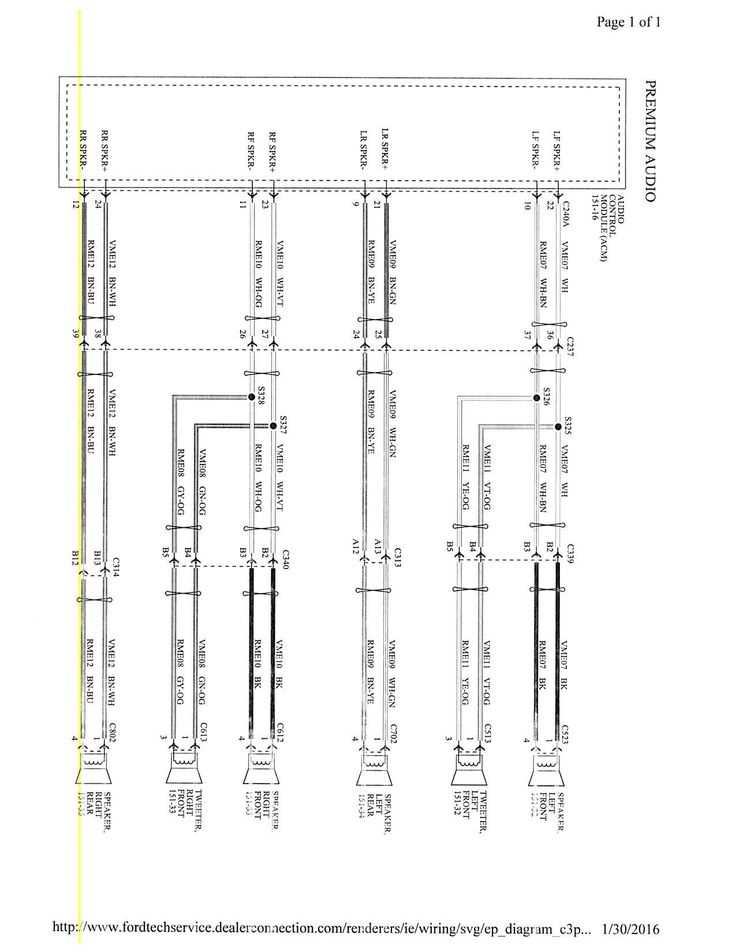2001 ford focus radio wiring diagram