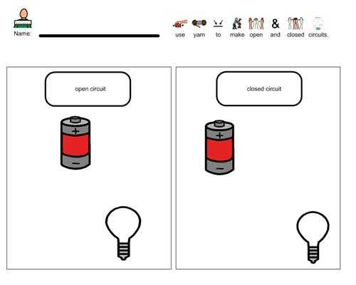circuit diagram worksheet