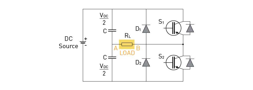 single phase full bridge inverter circuit diagram