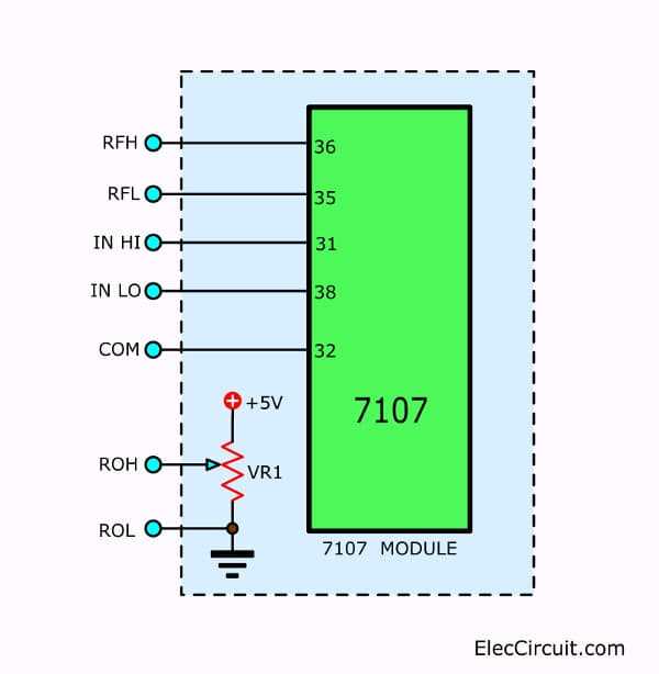 digital ammeter circuit diagram
