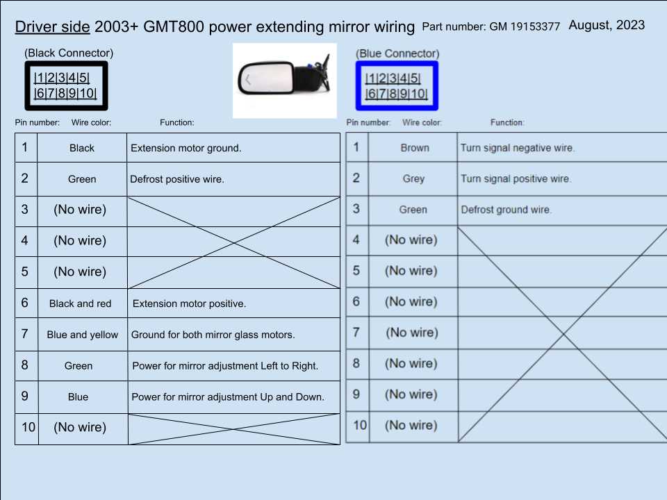 2003 chevy silverado rear view mirror wiring diagram