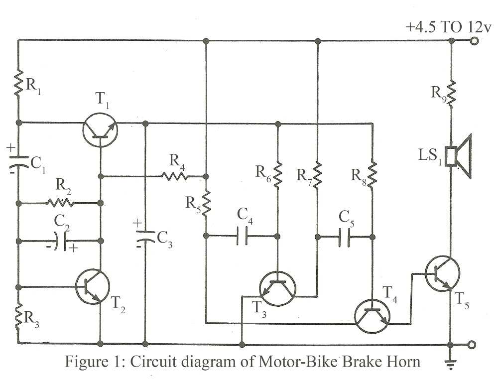 bike horn circuit diagram