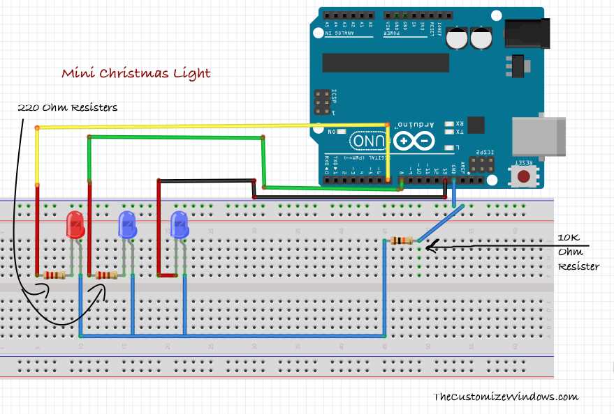 led christmas lights schematic diagram