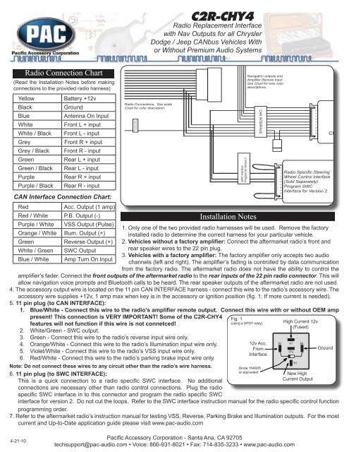 pac c2r chy4 wiring diagram