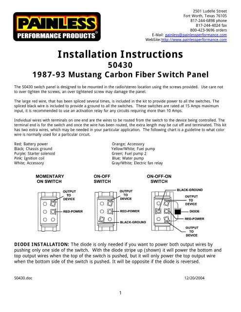 painless wiring diagram