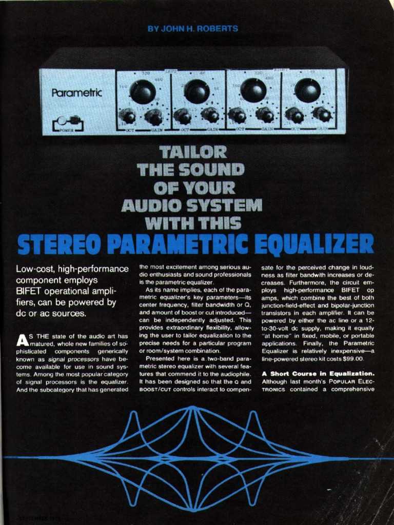 parametric equalizer schematic diagram high pass
