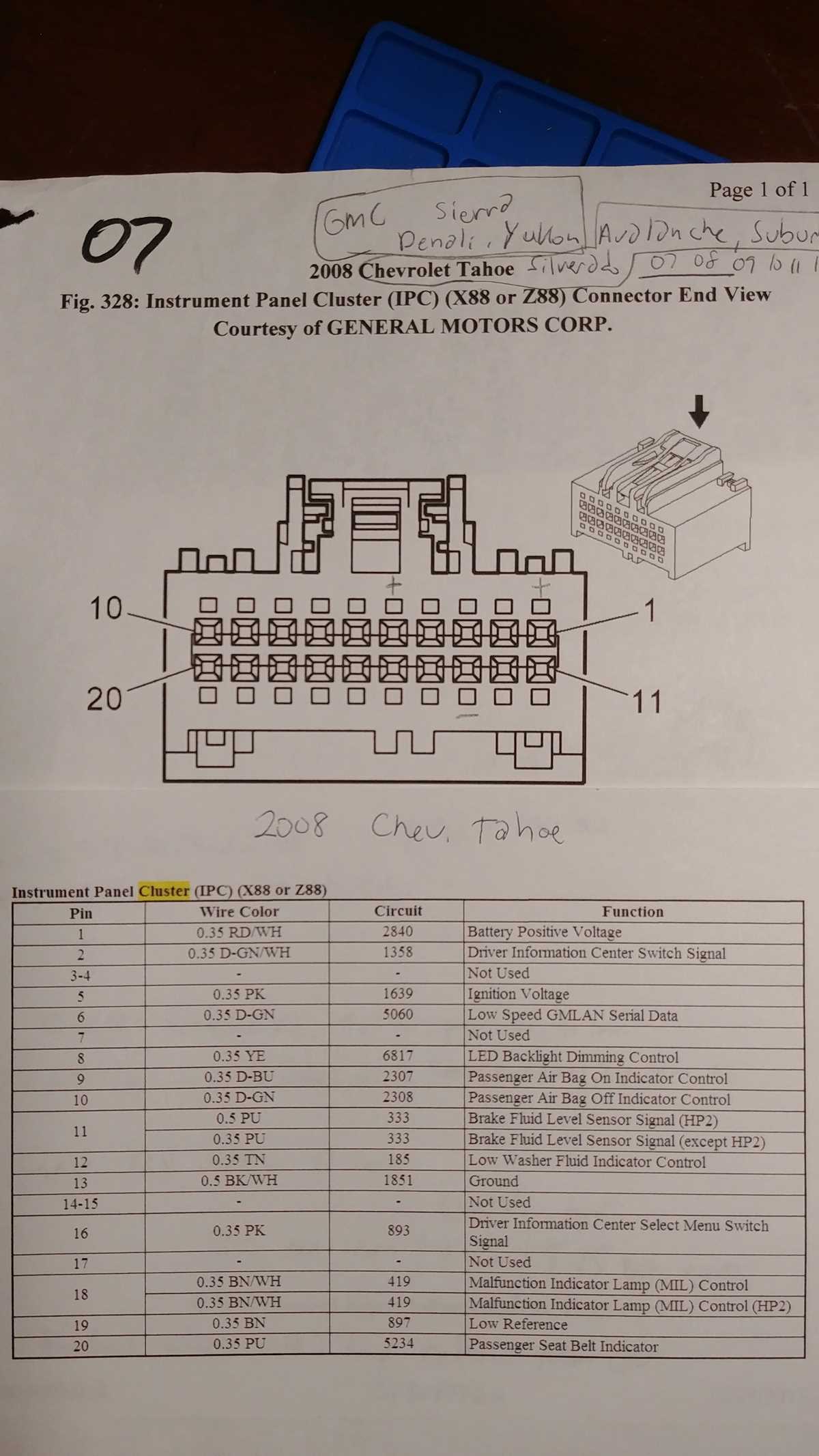 2009 chevy silverado wiring harness diagram