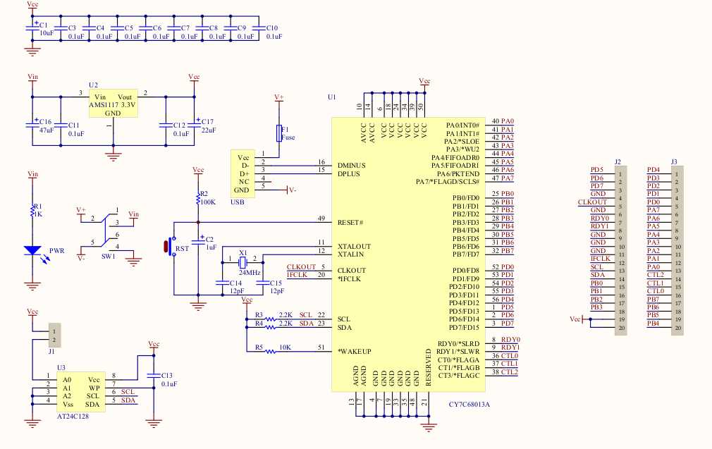 pc oscilloscope schematic diagram