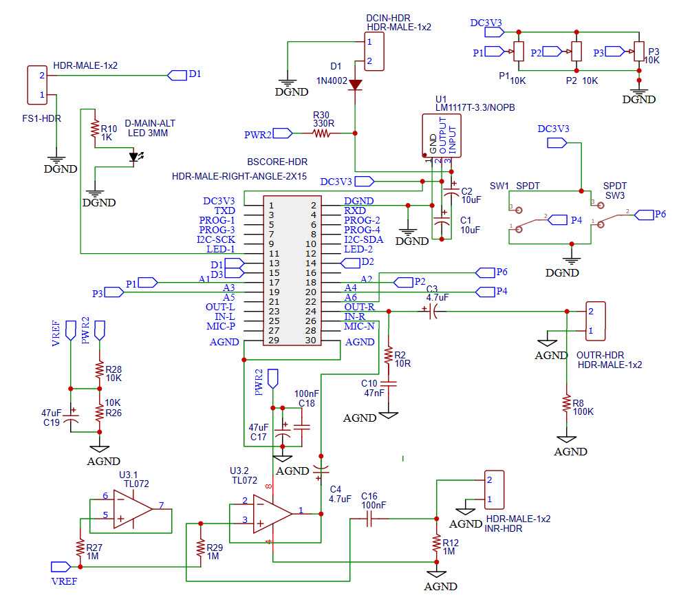 guitar pedal schematic diagram