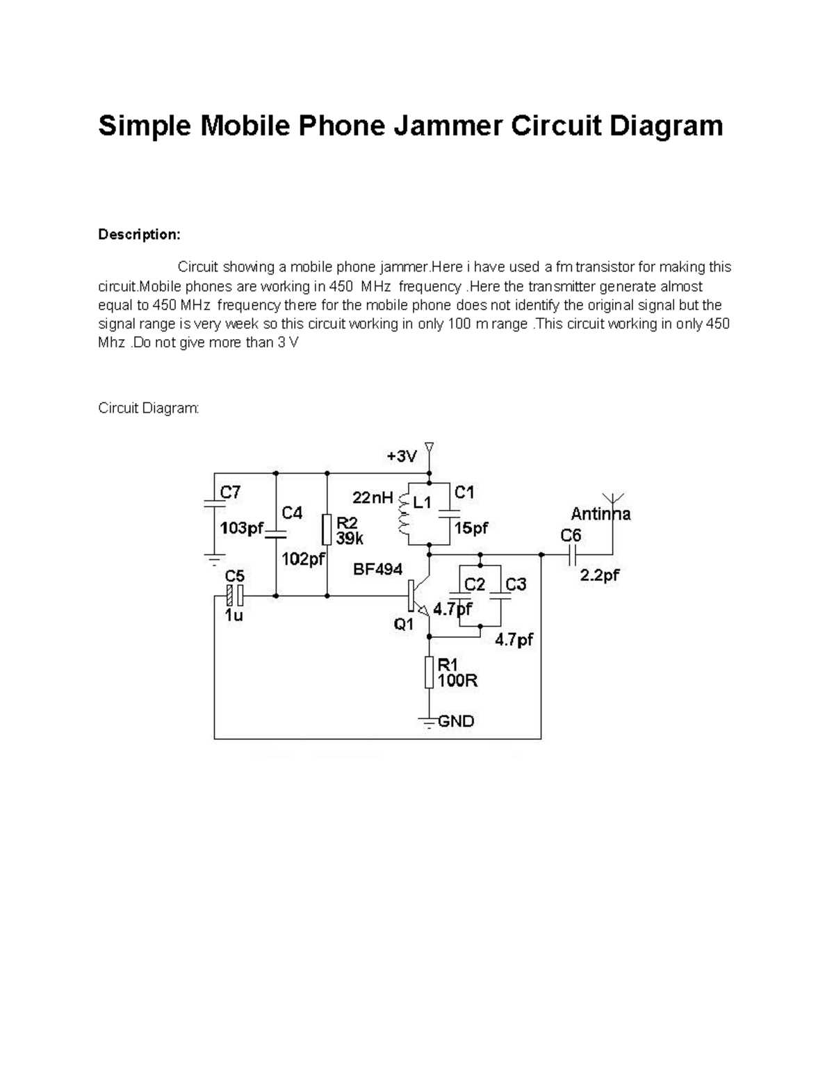 phone jammer circuit diagram phone jammer circuit diagram