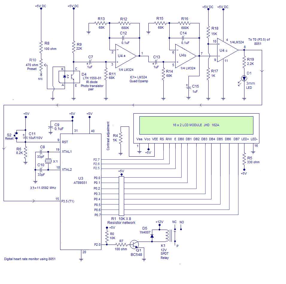 photoplethysmography circuit diagram