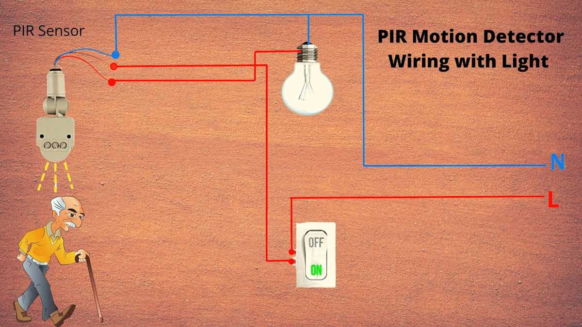 pir motion sensor wiring diagram
