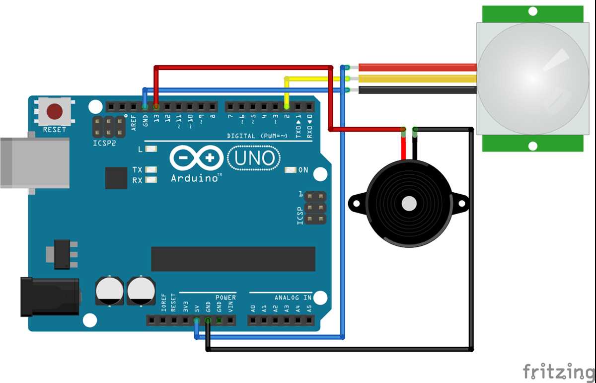 pir sensor alarm circuit diagram