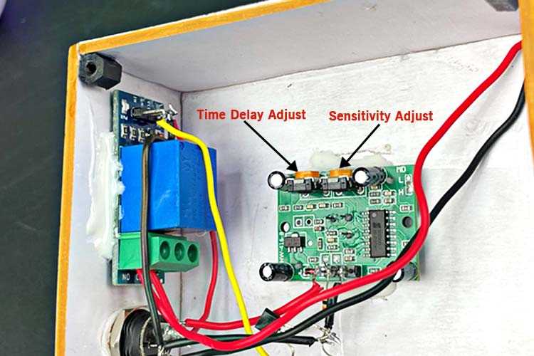 pir sensor light circuit diagram
