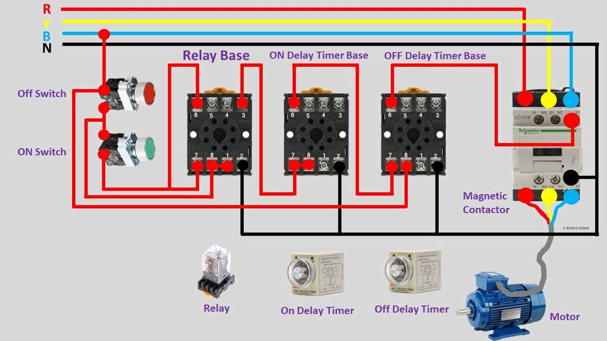 on off timer relay circuit diagram