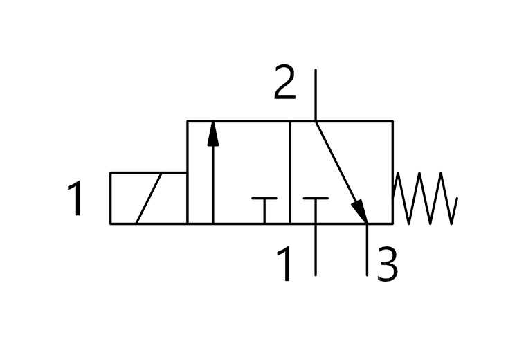 pneumatic schematic diagram