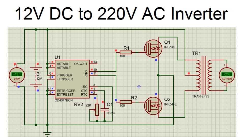 power inverter circuit diagram